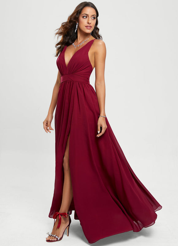 Robe Trapèze Velours Céleste - gallery 6