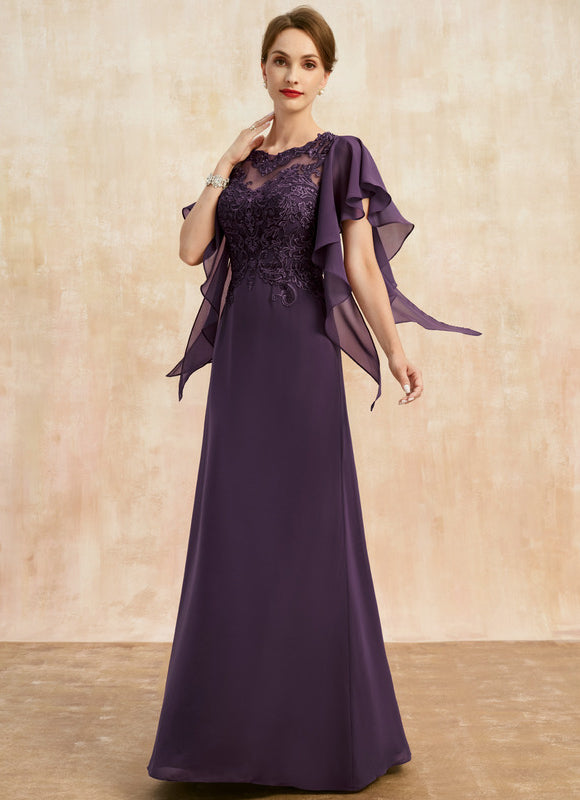 Robe Trapèze Élégante Noir Opalescent - gallery 3