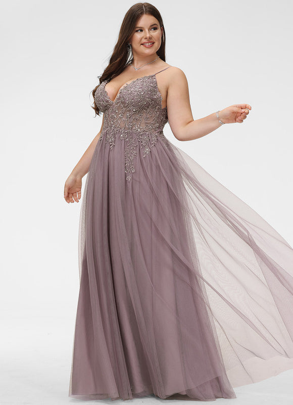 Robe Trapèze Voile Argenté - gallery 5