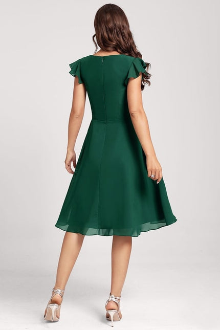 Robe Trapèze Drapé Élégant Chic - gallery 3