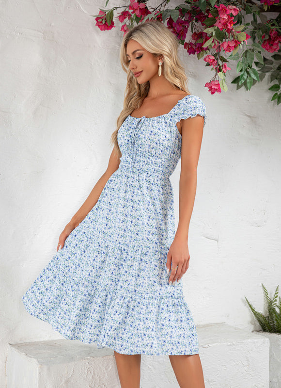 Robe Trapèze Céleste Printanière - gallery 5