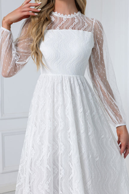 Robe Dentelle Trapeze - gallery 3