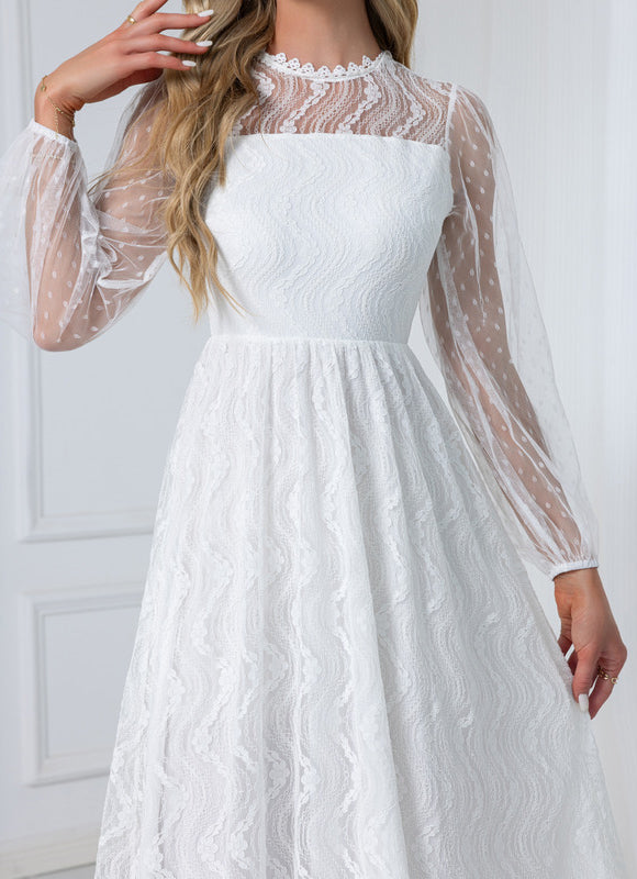 Robe Dentelle Trapeze - gallery 3