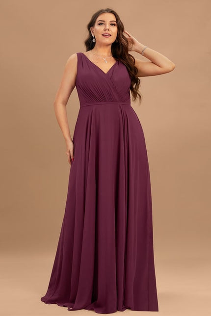 Robe Trapèze Bordeaux Élégance - gallery 8
