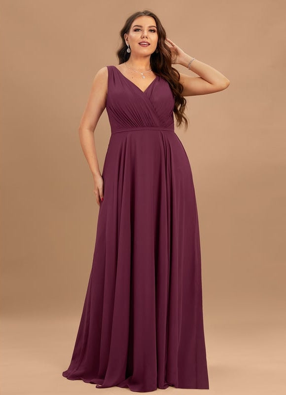 Robe Trapèze Bordeaux Élégance - gallery 8