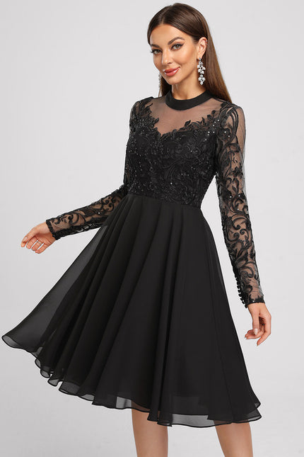 Robe Trapèze Éclat Argenté