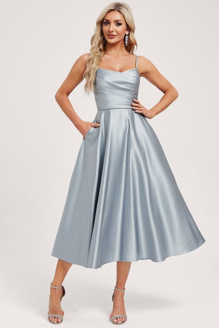 Robe Trapèze Satinée Luxe