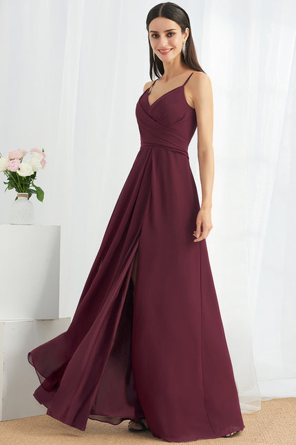 Robe Trapèze Mousseline Fendue - gallery 3