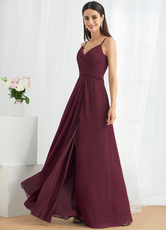 Robe Trapèze Mousseline Fendue - gallery 3