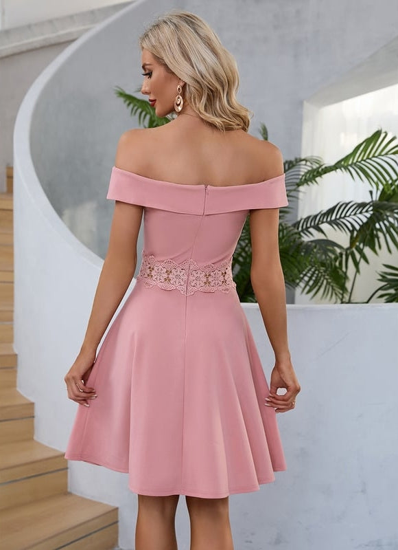 Robe Trapèze Flou Poudré - gallery 2