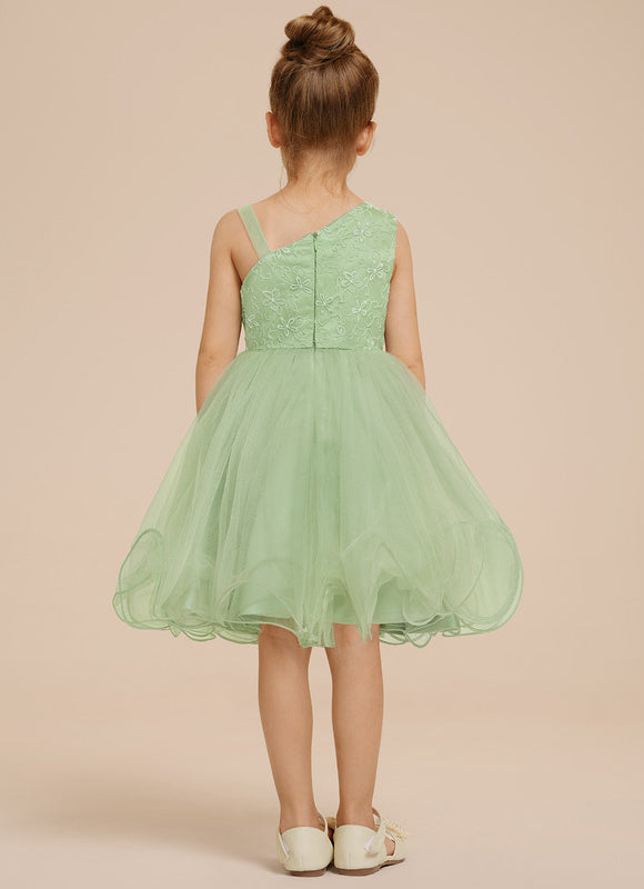 Robe Trapèze Verte Éclosion - gallery 5