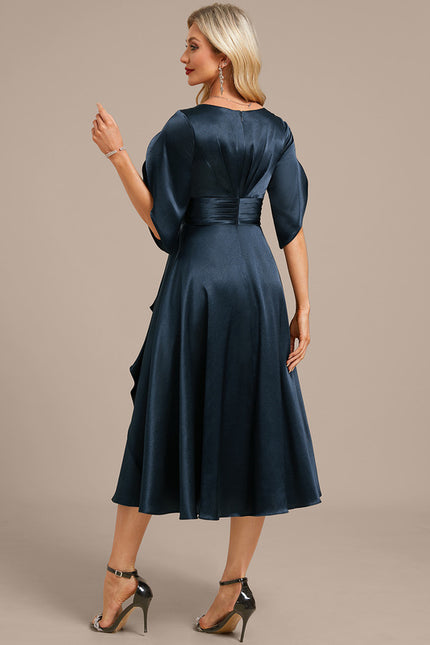 Robe Trapèze Vaporeuse Émeraude - gallery 5
