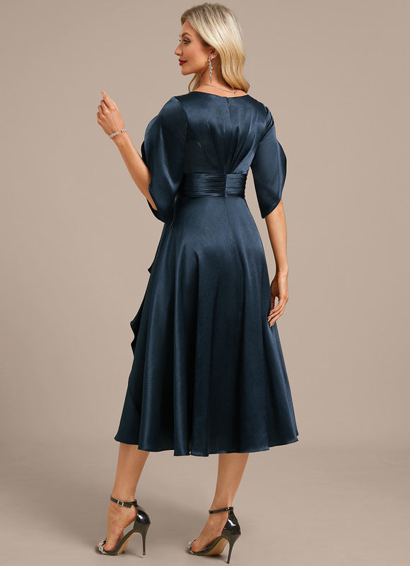 Robe Trapèze Vaporeuse Émeraude - gallery 5