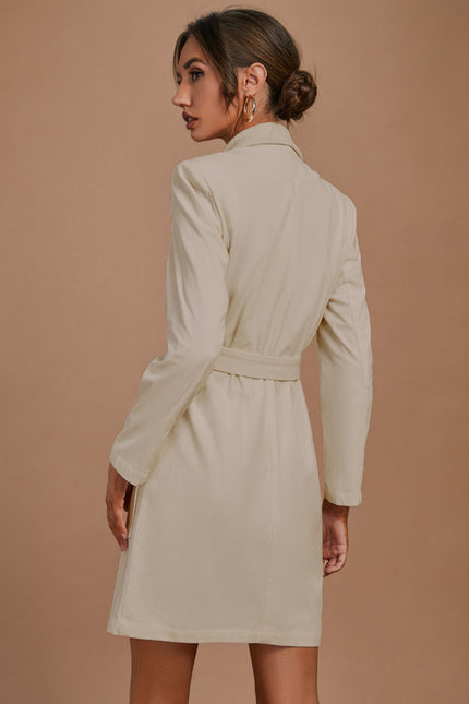 Robe Trapèze Beige Chic - gallery 1