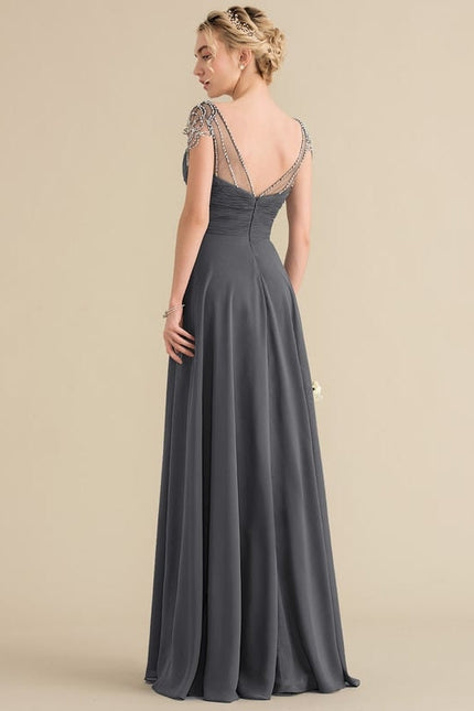 Robe Trapèze Longue Élégante - gallery 4