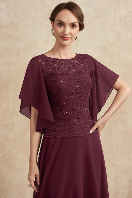 Robe Trapèze Longue Violetée - gallery 2