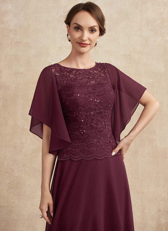 Robe Trapèze Longue Violetée - gallery 2