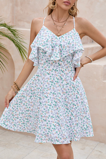 Robe Trapèze Rêve Floral Éthéré - gallery 5