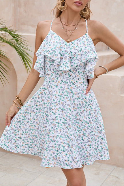 Robe Trapèze Rêve Floral Éthéré - gallery 5