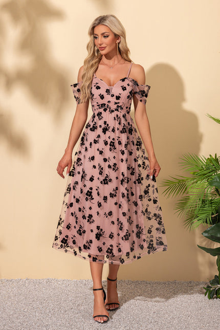 Robe Trapèze Rose Sombre - gallery 6