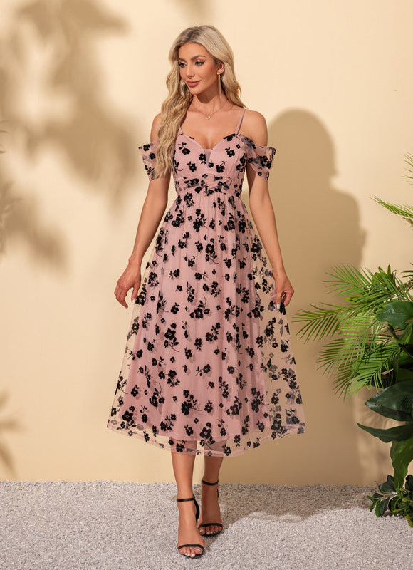 Robe Trapèze Rose Sombre - gallery 6