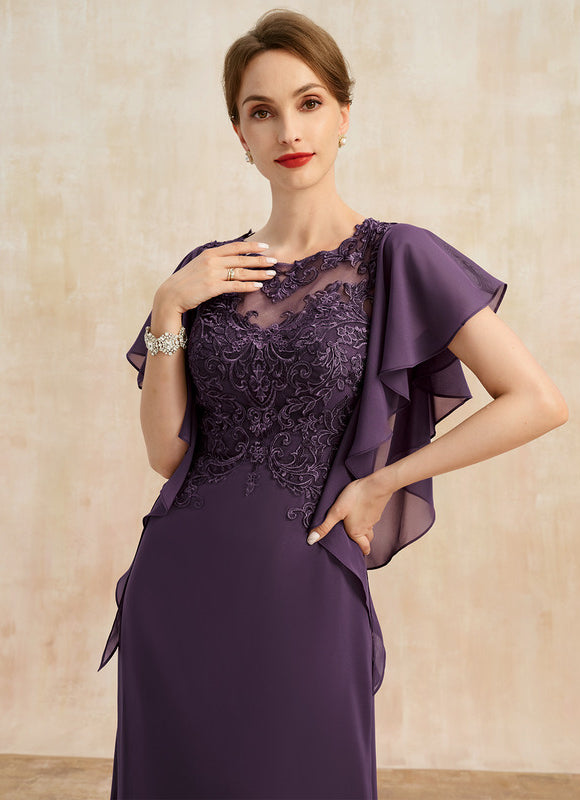 Robe Trapèze Élégante Noir Opalescent - gallery 2
