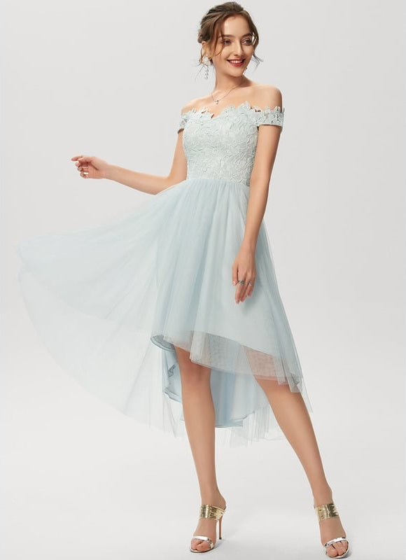 Robe Trapèze Tulle Aérien - gallery 2