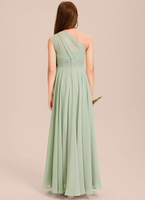 Robe Trapèze Verte Évanescente - gallery 3
