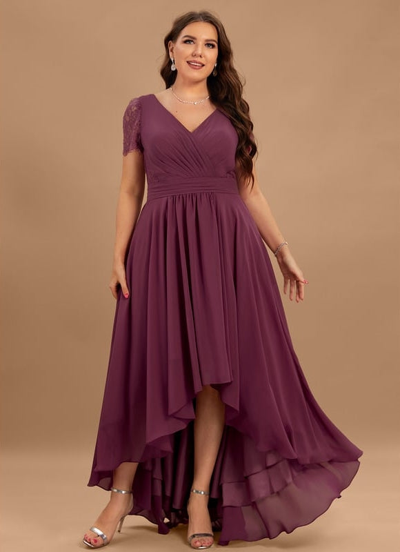 Robe Trapèze Dentelle Aérienne - gallery 9