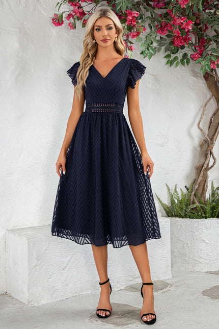 Robe Trapèze Feuille Émeraude - gallery 7