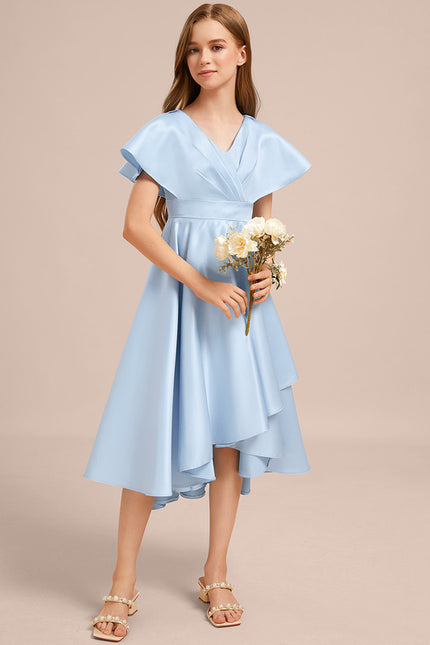 Robe Trapèze Satin Marine Chic - gallery 3