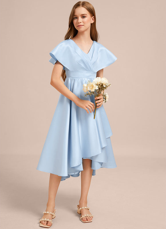 Robe Trapèze Satin Marine Chic - gallery 3