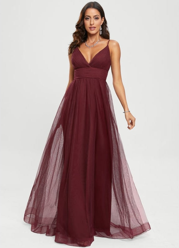 Robe Trapèze Tulle Azur Éthéré - gallery 7