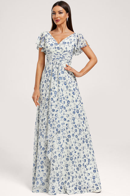 Robe Trapèze Mousseline Fendue - gallery 3