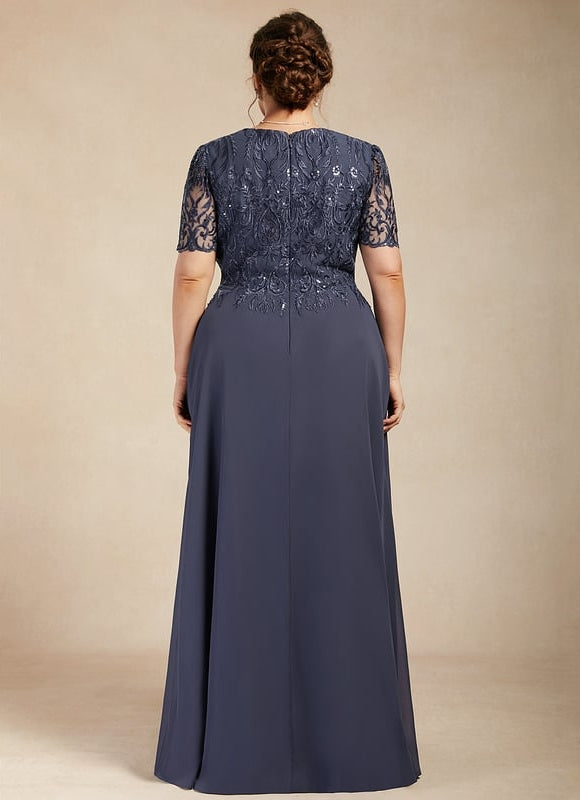 Robe Trapèze Élégance Marine Brodée - gallery 8
