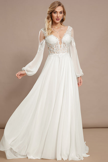 Robe Trapèze Éthérée Satinée - gallery 2