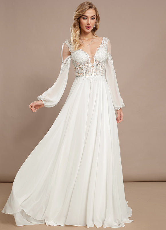 Robe Trapèze Éthérée Satinée - gallery 2