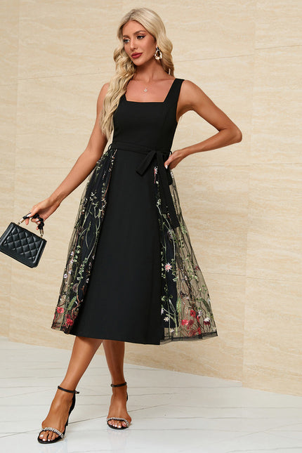 Robe Trapèze Jacquard Élégante - gallery 5