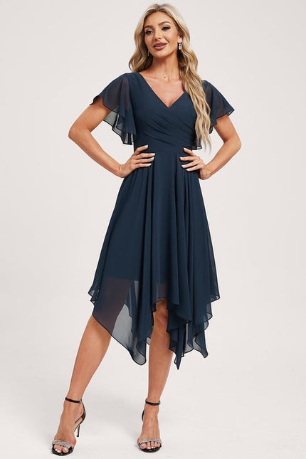 Robe Trapèze Fluide Asymétrique - gallery 2