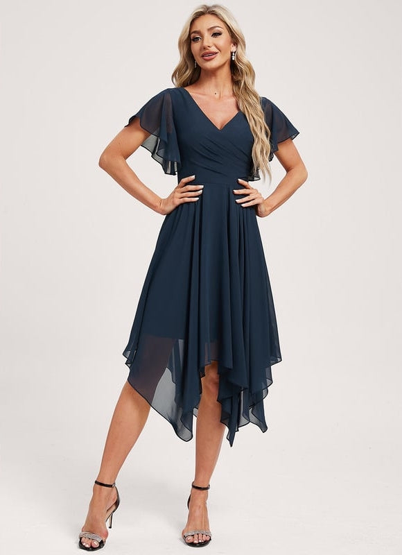 Robe Trapèze Fluide Asymétrique - gallery 2