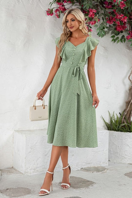 Robe Trapèze Rêve Azur Évasé - gallery 4