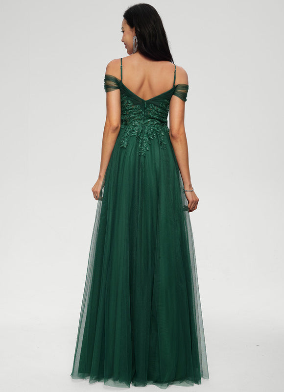 Robe Trapèze Émeraude Envoûtante - gallery 2
