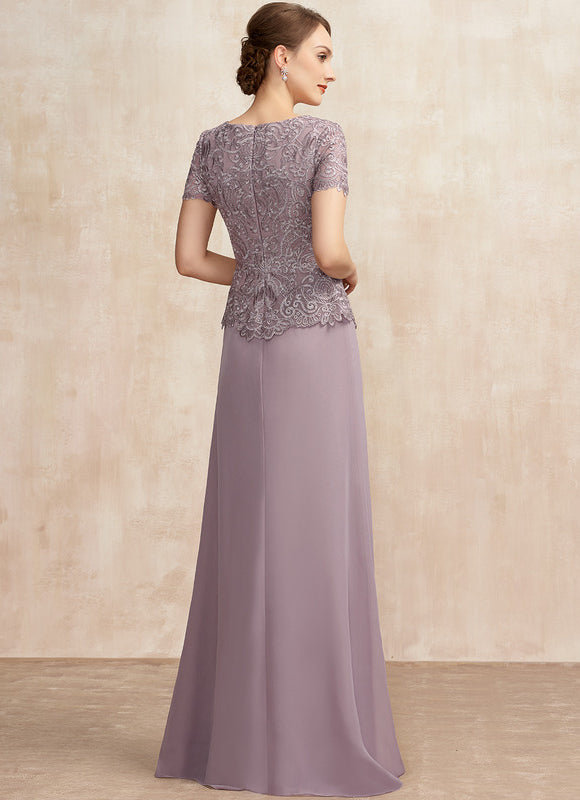 Robe Trapèze Élegante Lavande - gallery 5