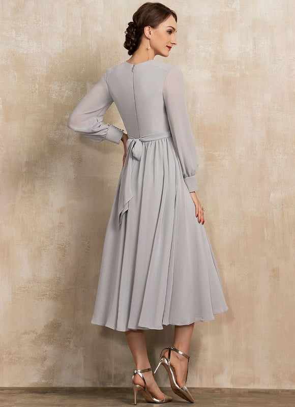 Robe Trapèze Éclat Nuageux - gallery 4