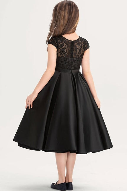 Robe Trapèze Noir Étoile Sereine - gallery 3