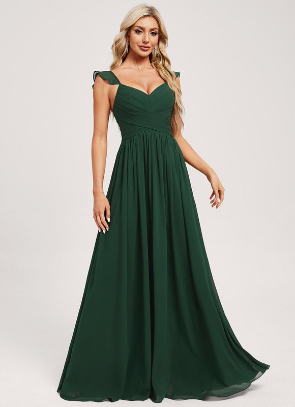 Robe Trapèze Mousseline Fendue