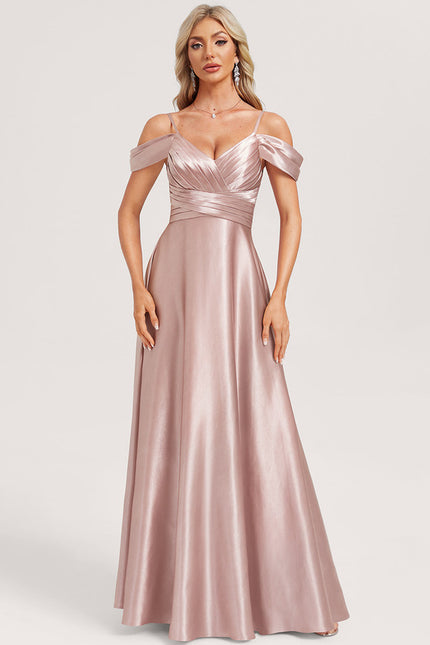 Robe Trapèze Satinée Cascade - gallery 1