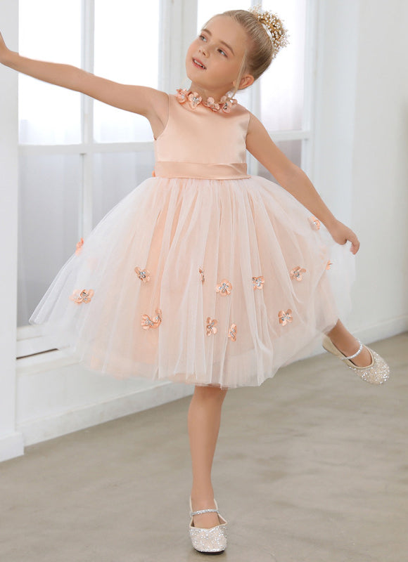 Robe Trapèze Satinée Enfant - gallery 2