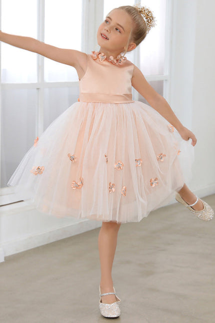 Robe Trapèze Satinée Enfant - gallery 2
