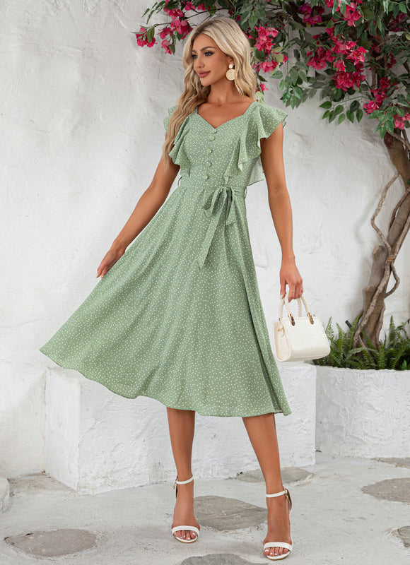 Robe Trapèze Rêve Azur Évasé